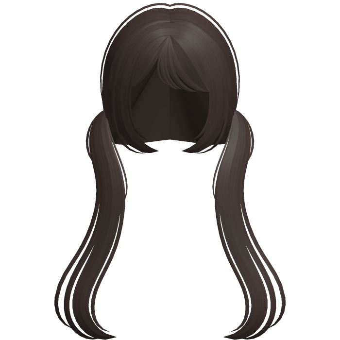 ♡ Cute Soft Princess Low Pigtails in Brown