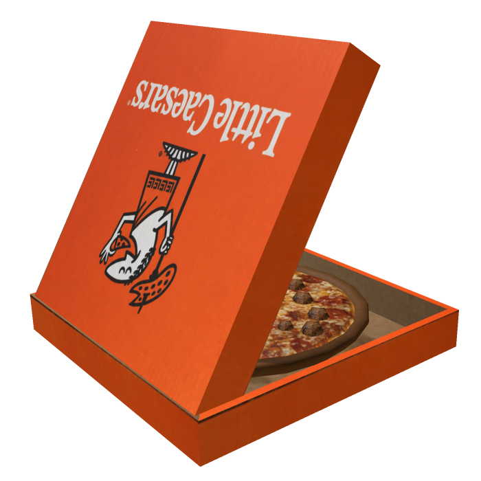 Ceasars Pizza Box