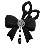 ♡ Spooky Bow With Scissors