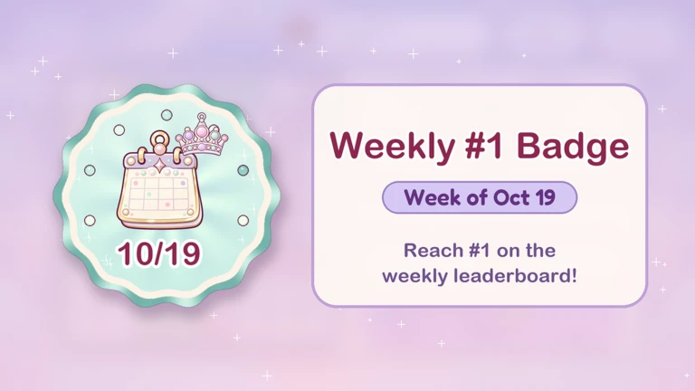 Weekly No.1 Badge