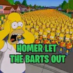 HOMER LET THE BARTS OUT OBBY