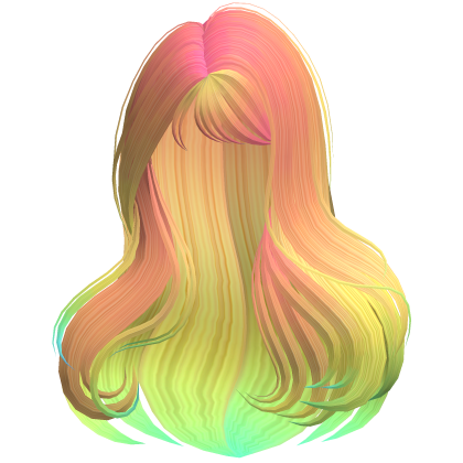 Voluminous Long Blowout Hair (Rainbow) Roblox item