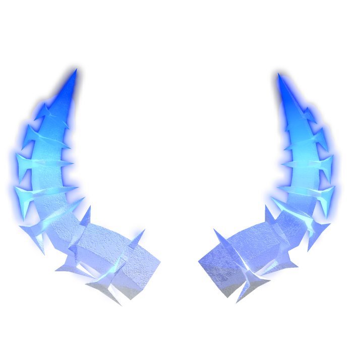 [Emissive] Glowing Blue White Horns Addon