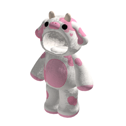 Baby Cow Onesie White/Pink