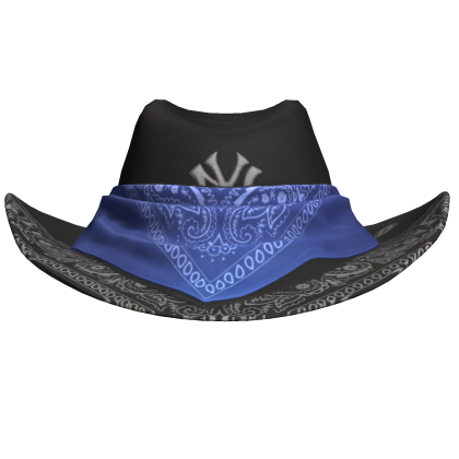 Black & Blue NYC Bandana Cowboy Hat