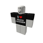 telamons i love fried chicken shirt but in black