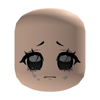 Tears Falling From a Broken Heart Anime Face Roblox item