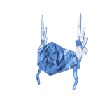 Light Blue Sparkle Time Valk