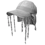 Thrifted Y2K White Cap Skater Hat