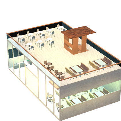Rooftop Cafe Roleplay Eat Drink Social Decor
