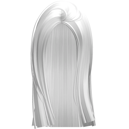Wispy Straight Long Hair (White) Roblox item