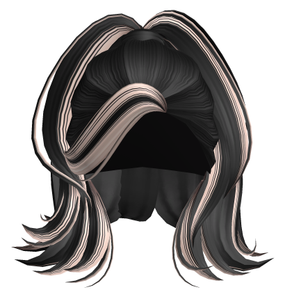 Two-Tone High Ponytail Hair (Black & Blonde) Roblox item