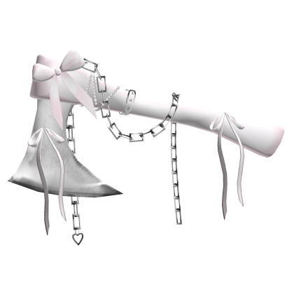 Goth Ribbon Chained Axe In Pink R