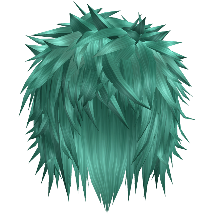 teal gothic messy emo boy hair
