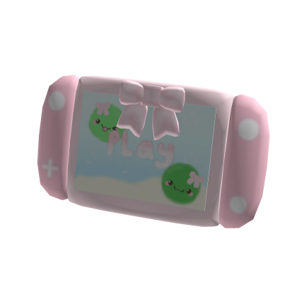 ✿ kawaii pink marimo moss game console thumbnail