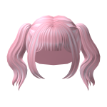 Pastel Pink Anime Lush Pigtails