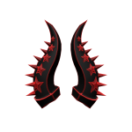 Red Twilight Spiked Horns