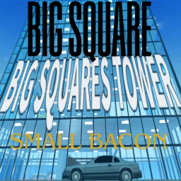 Big square tiny bacon