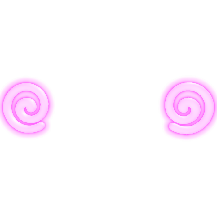Emissive Glowing White Pink Face blush