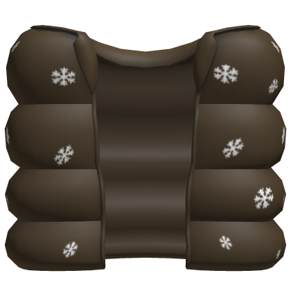 brown christmas puffer vest