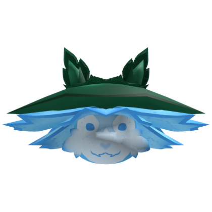 Blue flower bud critter head