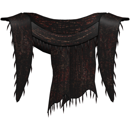 1.0 red distressed grunge gothic emo scarf Roblox item