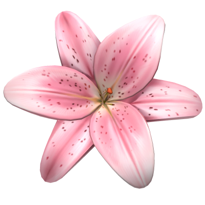 Tropical Lily Flower Summer Hairclip (Light Pink)