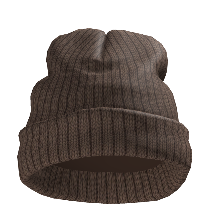 Large Worn Brown Beanie