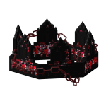 [GLITCH] Red Camo Chained Animated 8-Bit Crown