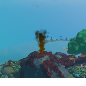 Volcano is Erupting Lava, Run to Bunker!