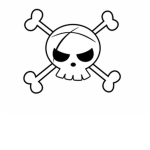 Scratched skull pirates one piece infinite legends