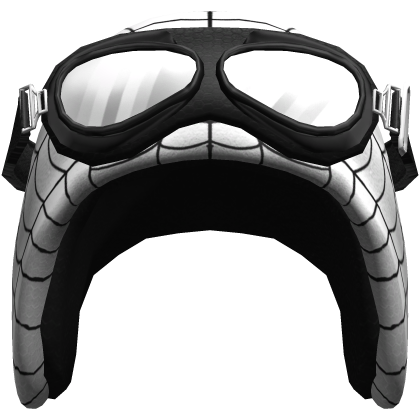 White Spider Web Hood w/ Big Goggles
