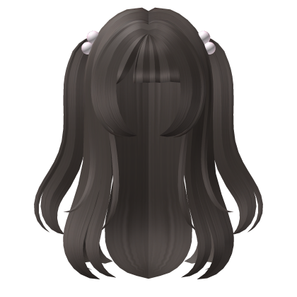 ˗ˏˋ ♡  kawaii wavy pigtails in grey brown Roblox item