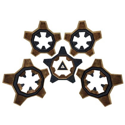 Roblox Item Steampunk Iron Cog Wings (Back)