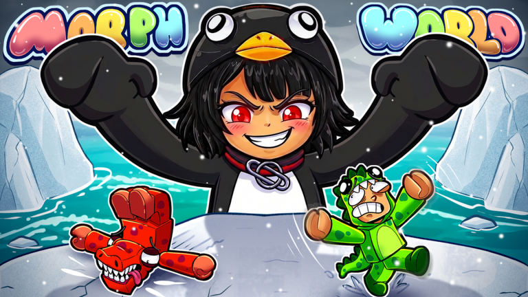 MORPH WORLD! 🐧 [GUGUGAGA PENGUIN!] — Roblox game thumbnail