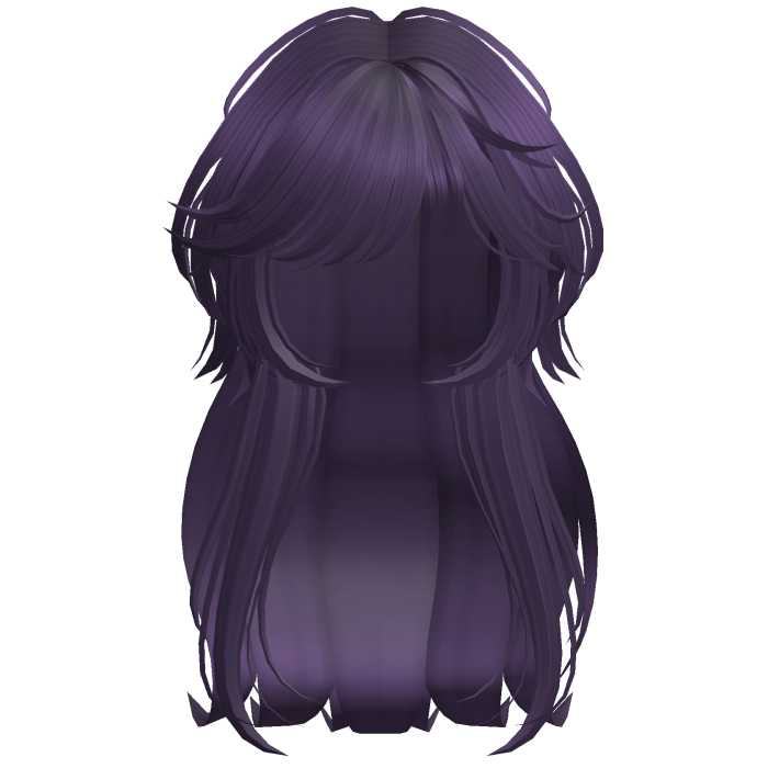 Shaggy Wavy Layered Hair w/ Side Bangs (Purple)