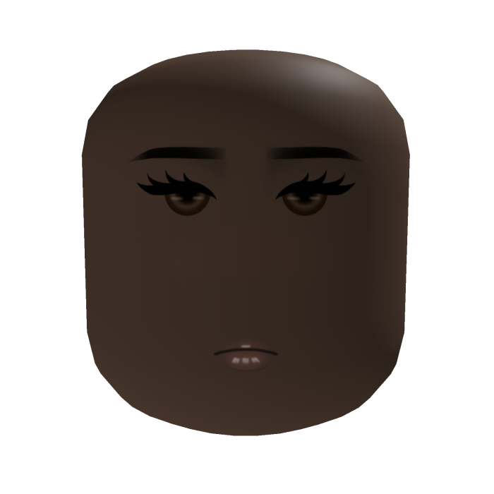 Feminine Face w Brown Eyes