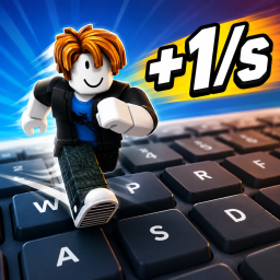 Keyboard run ASMR [+1 speed per second]