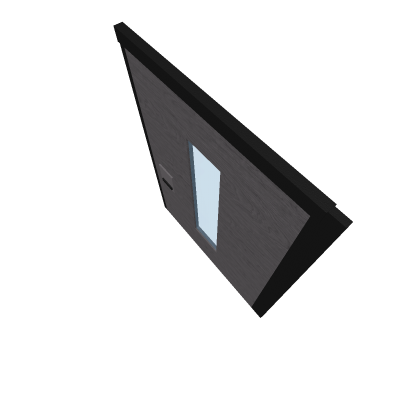 Metal door with window
