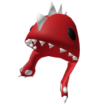 Red Dinosaur Bonnet