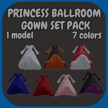 [Layered] Princess ballroom gown set