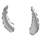 White Glitch Horns