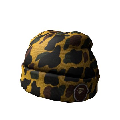Ape Logo-Patch Camouflage Beanie 'Camo'