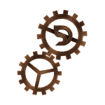 [ 🔥⭐️ ] Bronze Steam Cog Wheels [ pbr ]