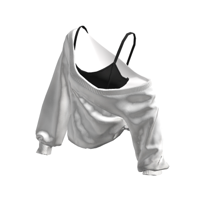 Cozy Baggy Sweater (White&Black)