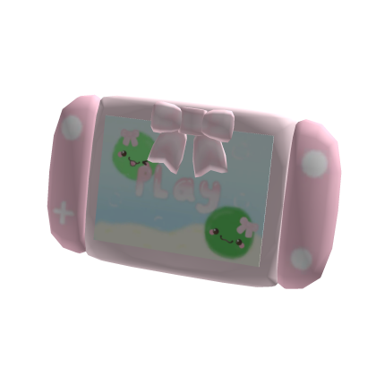 ✿ kawaii pink marimo moss game console