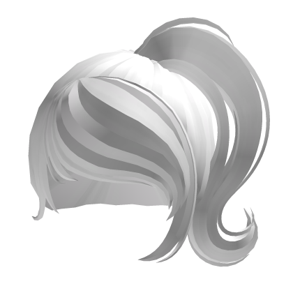 Y2K Girl Hair - White Roblox item