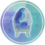 Holographic Fabergé Egg of the Blue Moon