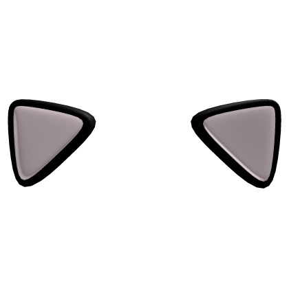 ♡ cute black cat ears Roblox item