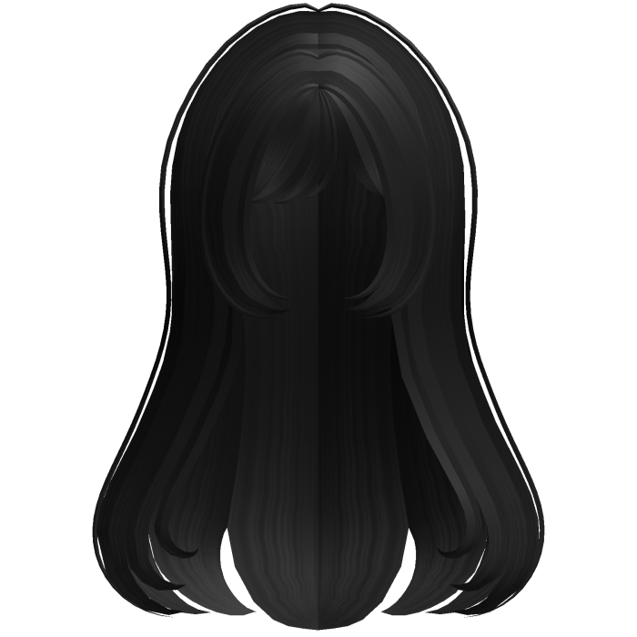 ୨୧ : adorable long doll hair in black